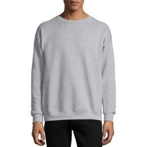Hanes Men's Fleece Sweatshirt - Light Steel